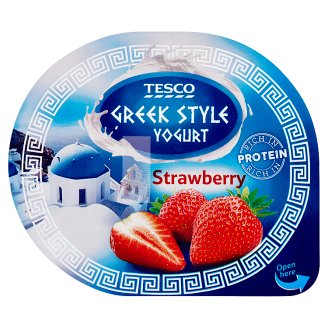 Tesco Greek Style Yogurt epres joghurt 140 g