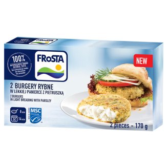 FRoSTA gyorsfagyasztott, elősütött halburger petrezselymes panírban 2 db 170 g