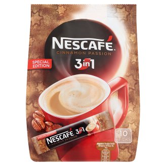 Nescafé 3in1 Cinnamon Passion azonnal oldódó kávéspecialitás fahéjjal 10 db 160 g