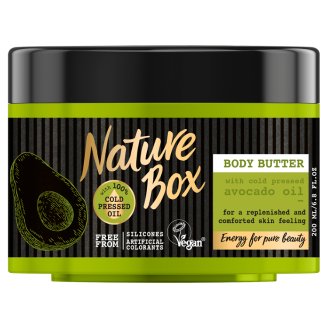 Nature Box Avokádó testvaj a táplált bőrért 200 ml