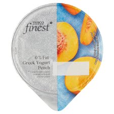 Tesco Finest 0% Fat Peach Greek Yogurt 150 g