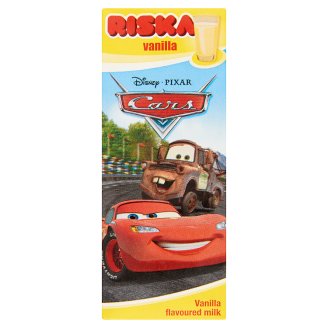 Riska Cars UHT félzsíros vanília ízű tej 180 ml