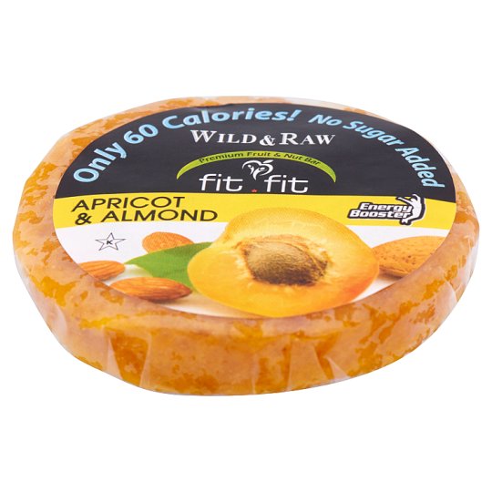 Fit Fit Wild & Raw Apricot & Almond aszalt sárgabarack tallér mandulával 25 g