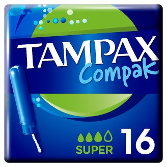 Tampax Compak Super Applikátoros Tampon, 16 db