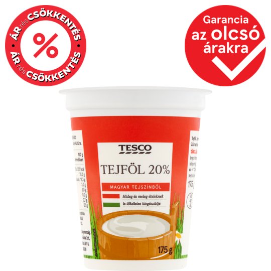 Tesco Sour Cream 20% 175 g