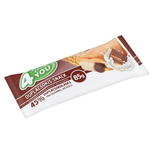 Ceres 4You duplacsokis snack-sütemény kétféle csokis töltelékkel 85 g