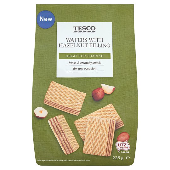 Tesco Wafers with Hazelnut Filling 225 g Tesco Online, Tesco From