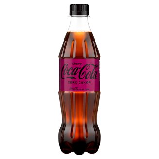 Coca-Cola Zero Cherry colaízű energiamentes szénsavas üdítőital cseresznye ízesítéssel 500 ml