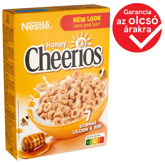Nestlé Cheerios Crunchy Cereal Rings with Honey, Vitamins and Minerals