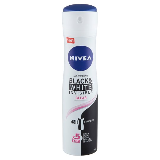 NIVEA Black & White Invisible Clear deo spray 150 ml