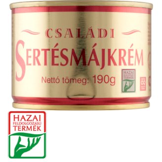 Családi sertésmájkrém, tépőzáras 190 g