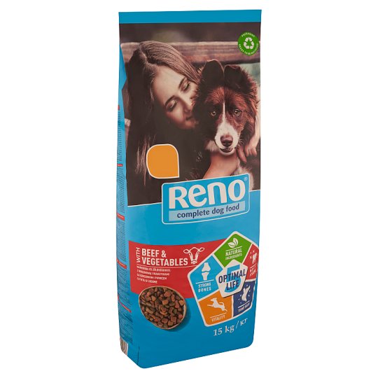 Reno Complete Pet Food for Adult Dogs with Beef and Vegetables 15