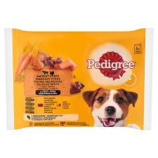 Pedigree vegyes válogatás eledel felnőtt kutyák részére zöldséggel, aszpikban 4 x 100 g (400 g)