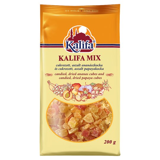 Kalifa Kalifa Mix cukrozott ananász- és papayakocka 200 g