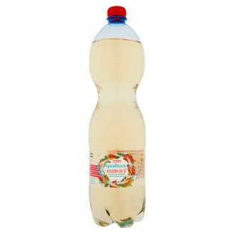 Tesco Aquafruct+ bazsalikom-eper ízű szénsavas üdítőital édesítőszerekkel 1,5 l