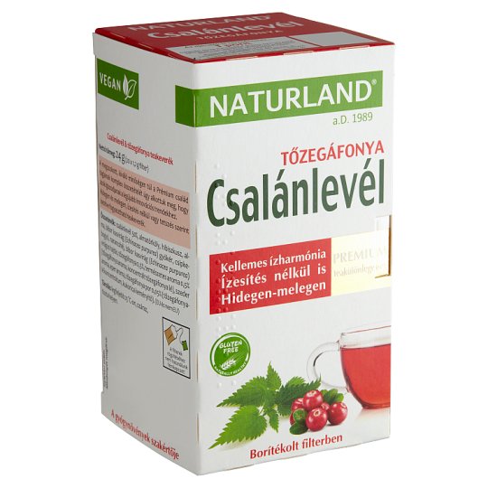 Naturland Premium csalánlevél & tőzegáfonya teakeverék 20 filter 24 g