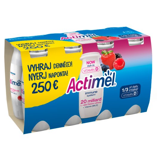Danone Actimel erdei gyümölcsízű joghurtital 8 x 100 g (800 g)