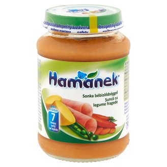 Hamánek sonka bébizöldséggel bébiétel 7 hónapos kortól 190 g