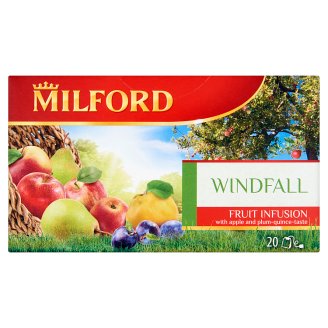 Milford Fruit Infusion Windfall alma-szilva-birsalma ízű gyümölcstea 20 filter 50 g