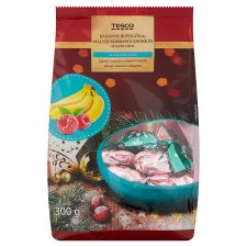 Tesco Banana-Crunchy and Raspberry Candy Bomb Christmas Candy Selection 300 g