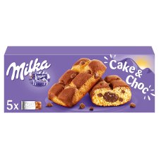 Milka Cake & Choc Sponge Cake with Alpine Milk Chocolate Pieces and Chocolate Filling 5 pcs 175 g