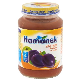 Hamánek szilva-alma bébidesszert 4 hónapos kortól 190 g