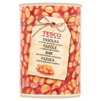 Tesco fehérbab paradicsomos szószban 420 g