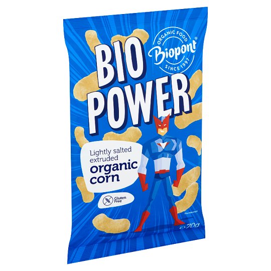 Biopont Bio Power BIO gluténmentes enyhén sós extrudált kukorica 70 g