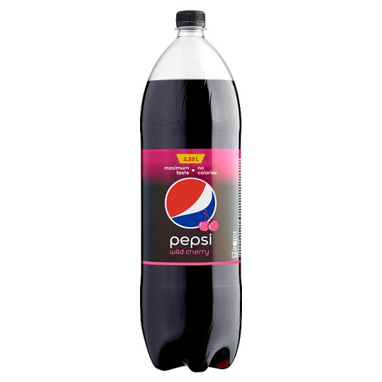 Pepsi Black colaízű energiamentes szénsavas üdítőital édesítőszerekkel meggy ízesítéssel 2,25 l