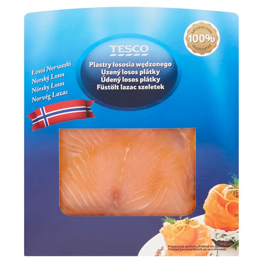 Tesco hidegen füstölt lazacszeletek 100 g