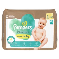 Pampers Harmonie Baby Nappies Size 2, 32 Nappies, 4kg-8kg