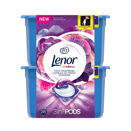 Lenor Vibrant Flower Bouquet, Mosókapszula 28 Mosáshoz