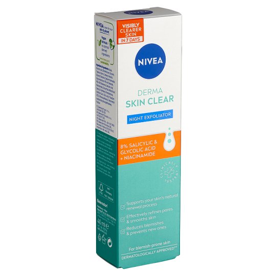 NIVEA Derma Skin Clear Night Exfoliator 40 ml Tesco Online, Tesco
