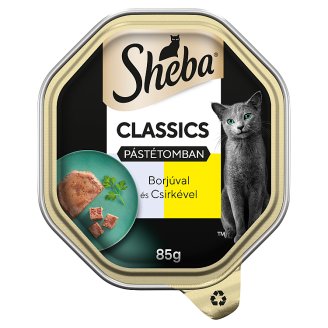 Sheba Classics borjú és csirke teljes értékű állateledel felnőtt macskák számára 85 g
