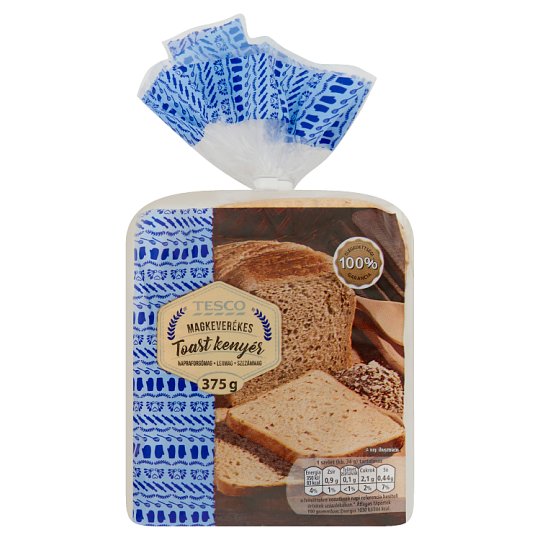 Tesco magkeverékes toast kenyér 375 g