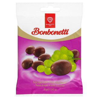Bonbonetti tejcsokoládés mazsola drazsé 70 g