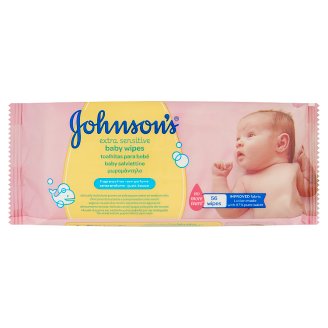 Johnson's Extra Sensitive baba törlőkendő 56 db