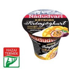 Nádudvari élőflórás réteges krémjoghurt mangó-maracujával 180 g