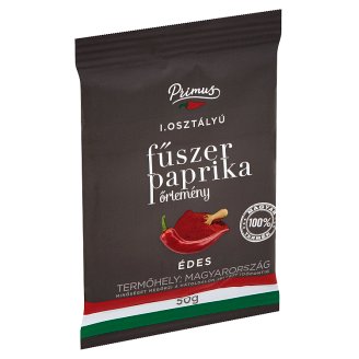 Primus I. osztályú édes fűszerpaprika őrlemény 50 g