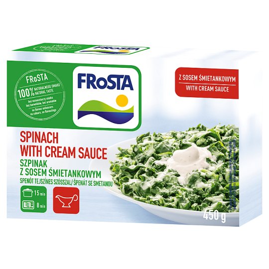 FRoSTA gyorsfagyasztott spenót tejszínes szósszal 450 g