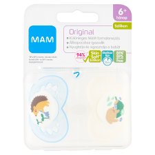 MAM Original Silicone Soother with Sterilizer Box 6+ Months 2 pcs