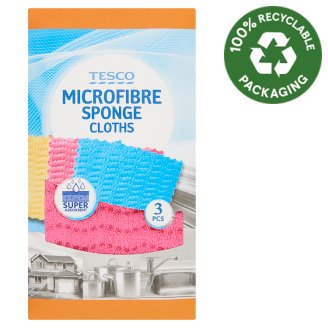 Tesco mikroszálas szivacskendő 3 db