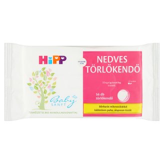 HiPP Babysanft nedves törlőkendő természetes BIO mandulakivonattal 56 db