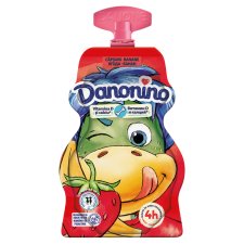 Danone Danonino élőflórás eper-banánízű joghurt hozzáadott kalciummal és D-vitaminnal 70 g