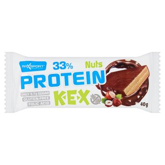 MaxSport Protein Kex mogyoró krémmel töltött fehérje tartalmú nápolyi szelet kakaós bevonattal 40 g