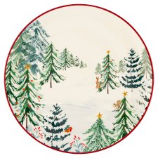 Tesco Home Christmas Winter Walk Dinner Plate 27 cm