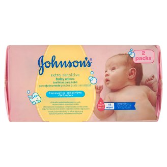 Johnson's Extra Sensitive baba törlőkendő 112 db