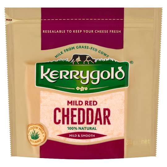 Kerrygold Zsíros Kemény Vörös Cheddar Sajt 200 G Tesco Online Tesco Otthonról 