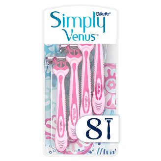 Gillette Simply Venus 3 Eldobható Női Borotva, 8 db
