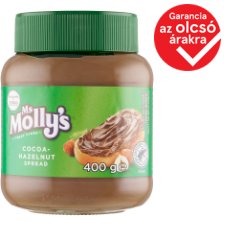 Ms Molly's kakaós-mogyorós kenhető krém 400 g